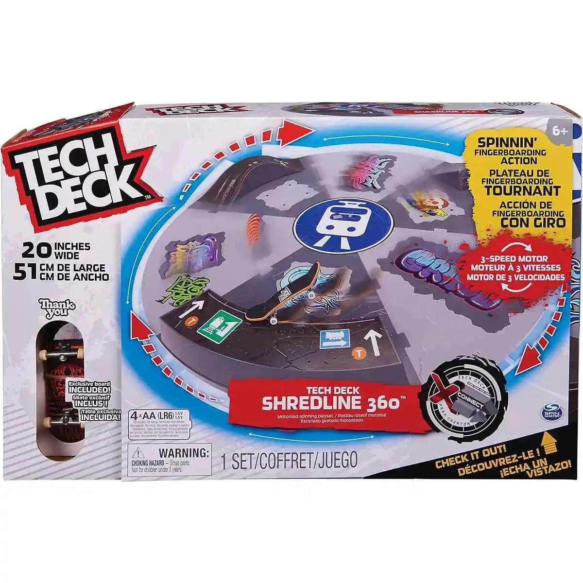 Tech Deck Shredline 360 Spinnin Fingerboarding Action - Kiddy Zone