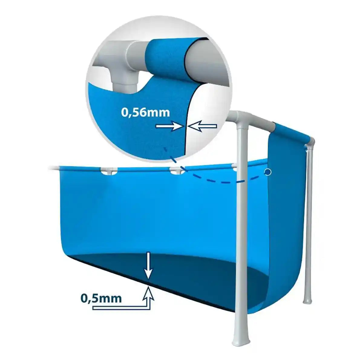 Intex Metal Frame Pool Set (W/220-240v Filter Pump), Ages 6+ 3.05mx76cm
