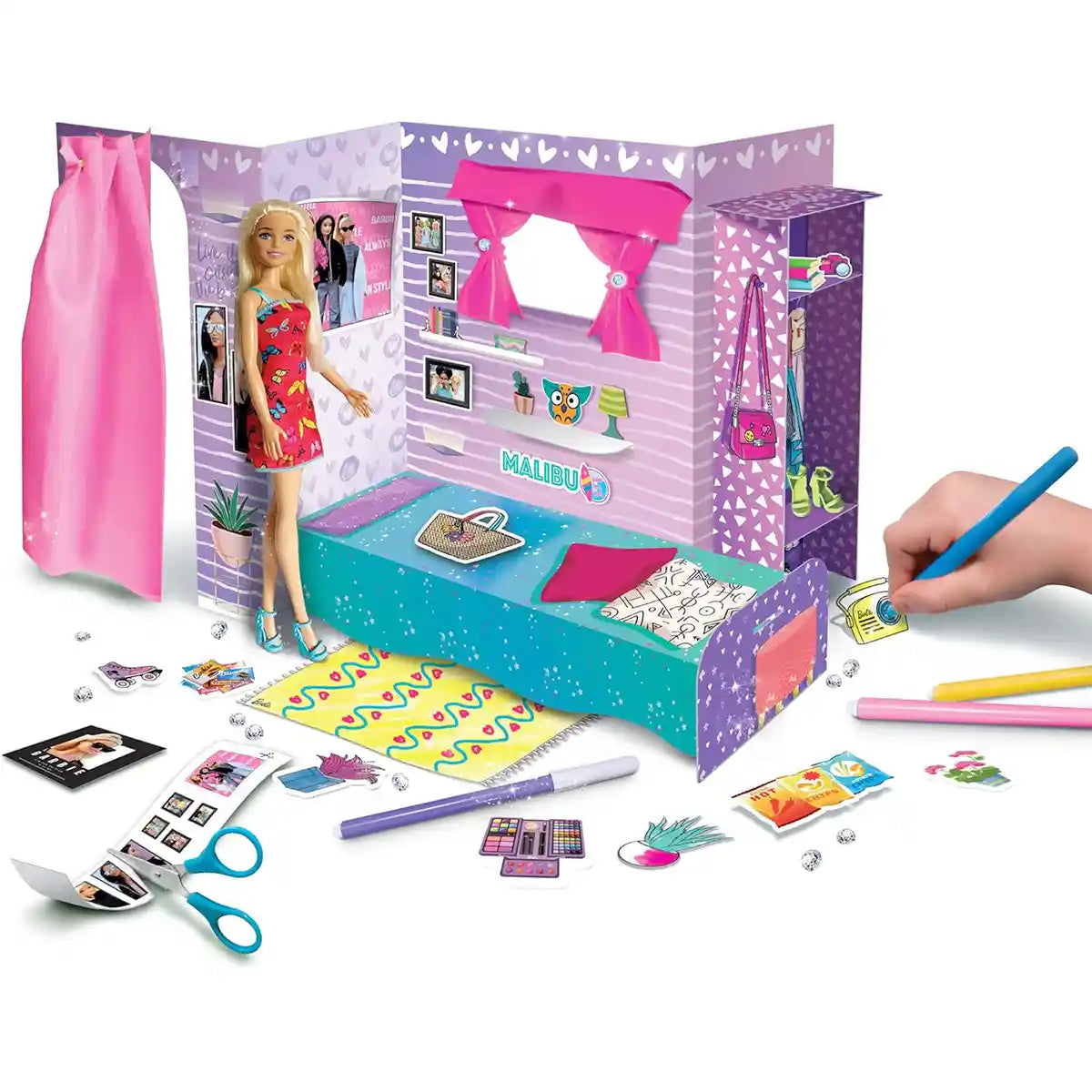 Lisciani Barbie Loft - Create and Decorate (Doll Included) - Kiddy Zone