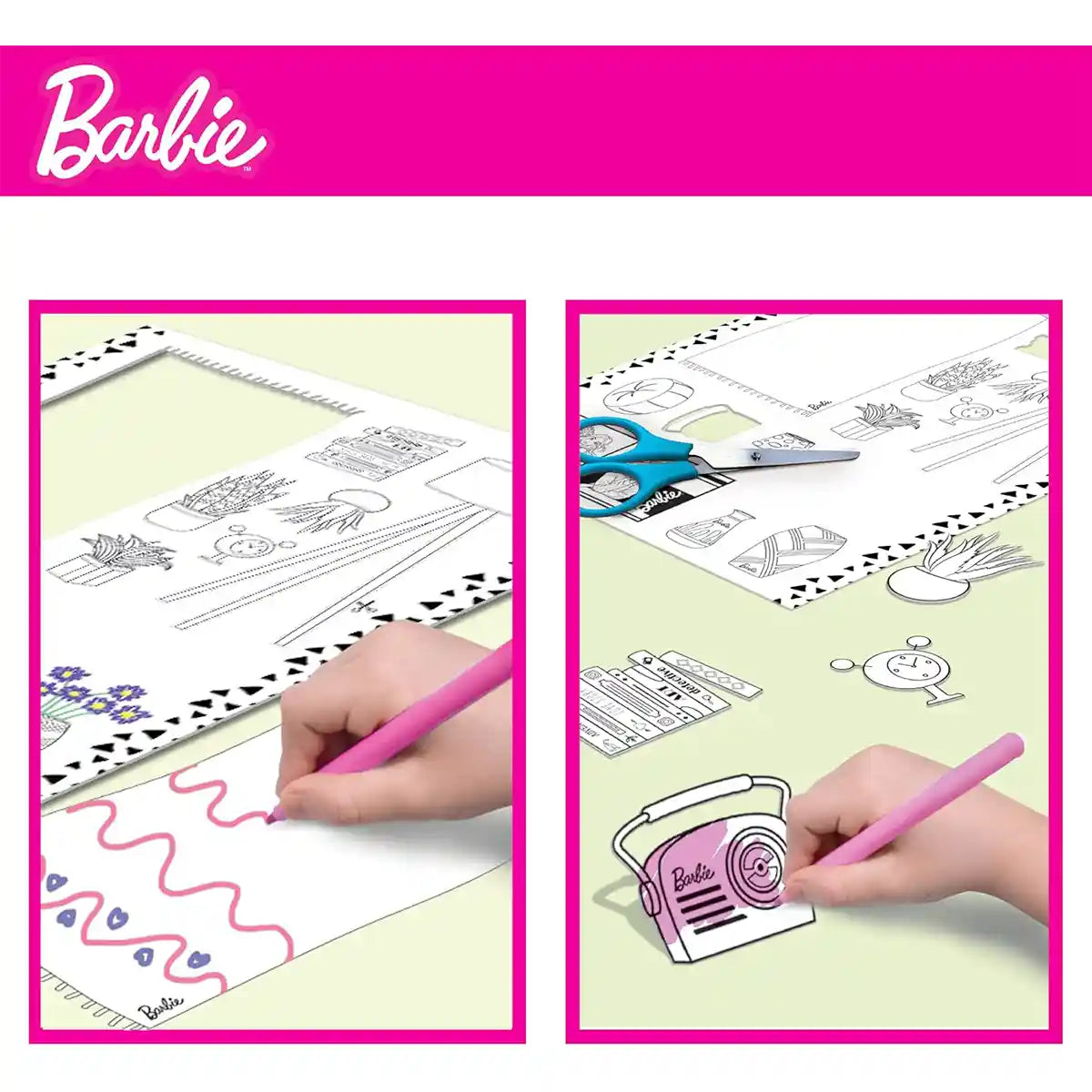 Lisciani Barbie Loft - Create and Decorate (Doll Included) - Kiddy Zone