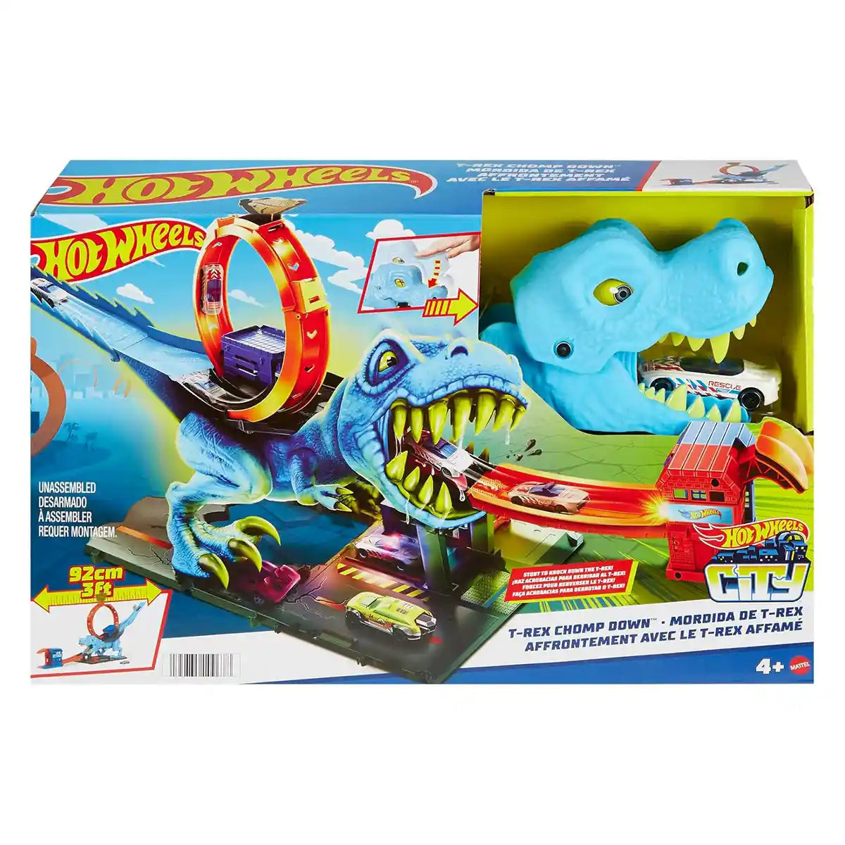 Hot Wheels City T-Rex Chomp Down - Kiddy Zone