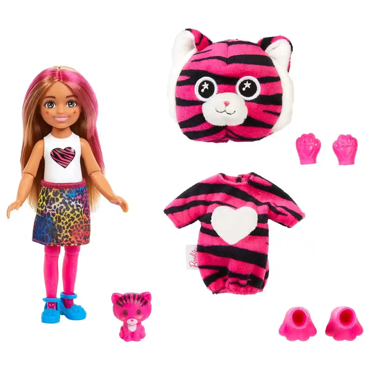 Barbie Chelsea Cutie Reveal Doll with Tiger Plush Costume