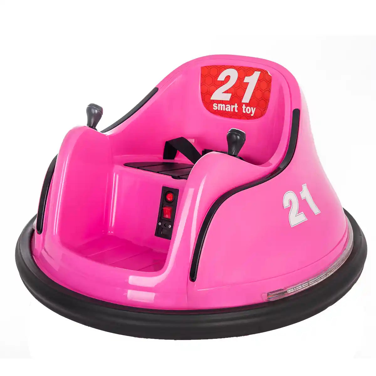 Bumper Spinning 360Â° Ride On Car Pink W/ 2 motors - Kiddy Zone
