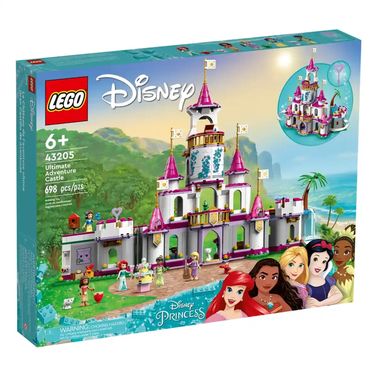 LEGO Disney Princess Ultimate Adventure Castle 43205 Building Kit (698 Pieces) - Kiddy Zone
