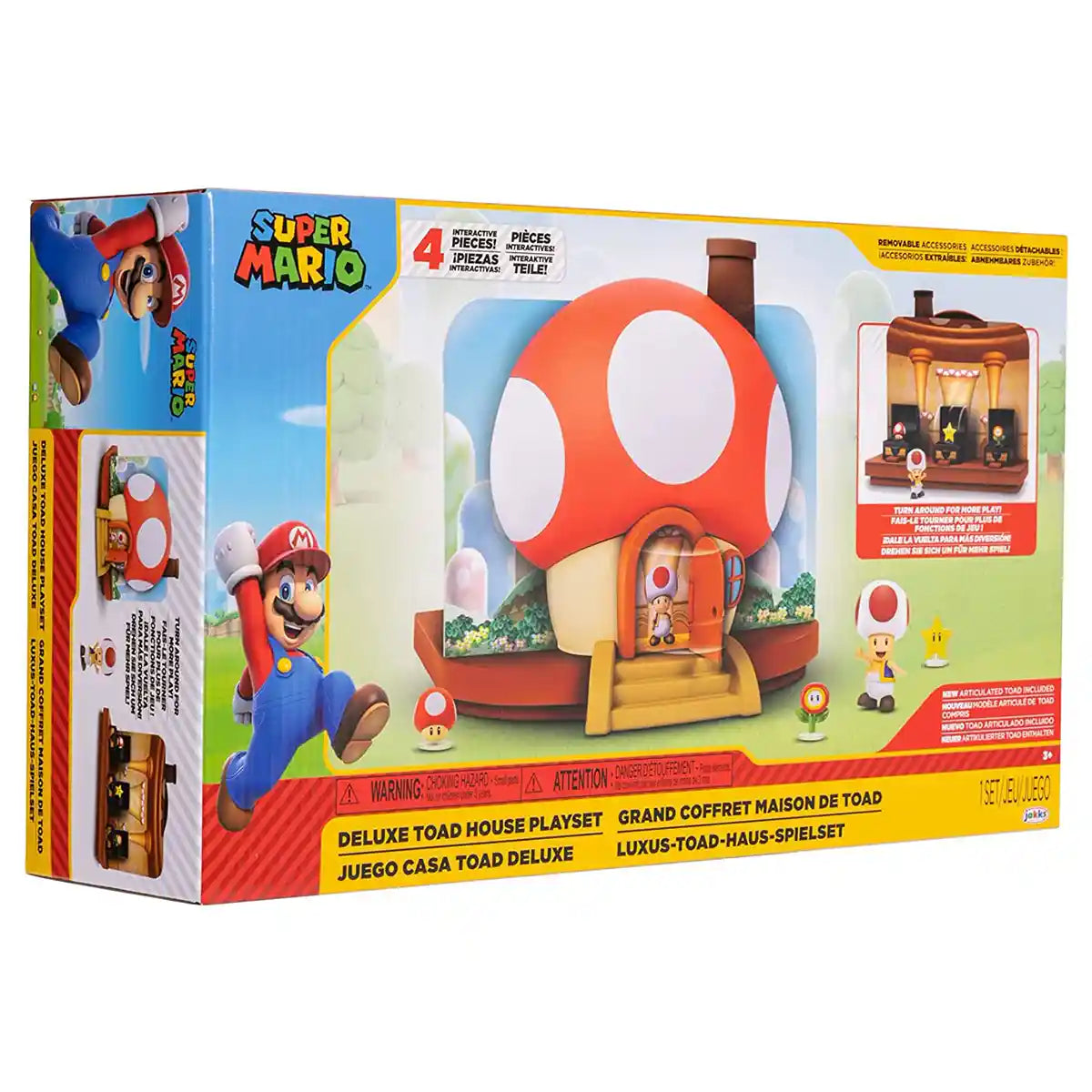 Nintendo 2.5" Toad House Playset Dlx - Kiddy Zone