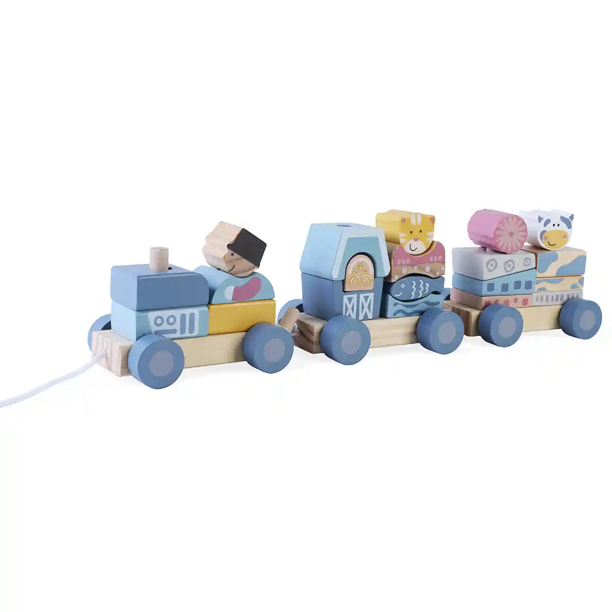 Wooden Block train set 1-3YRS