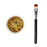 Lukky Body Glitter Gel w/ Brush 0.85 Fl.Oz. Gold