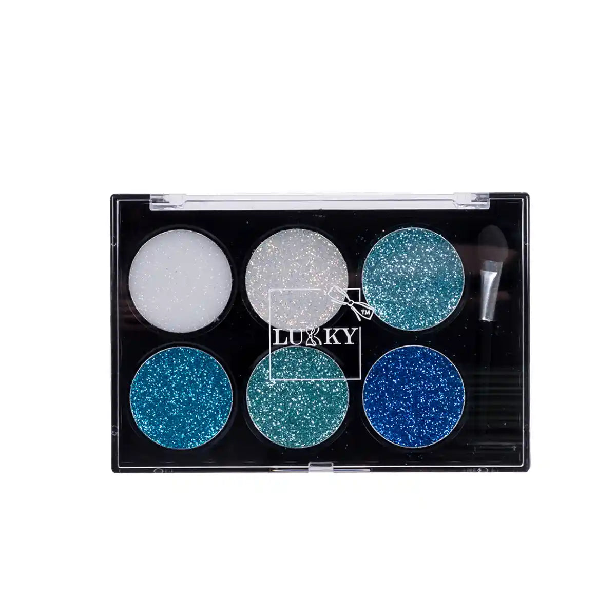 Lukky Eye Shadow Cream w/ Gltr, w/ Applicator Brush (WPB) 0.21Oz