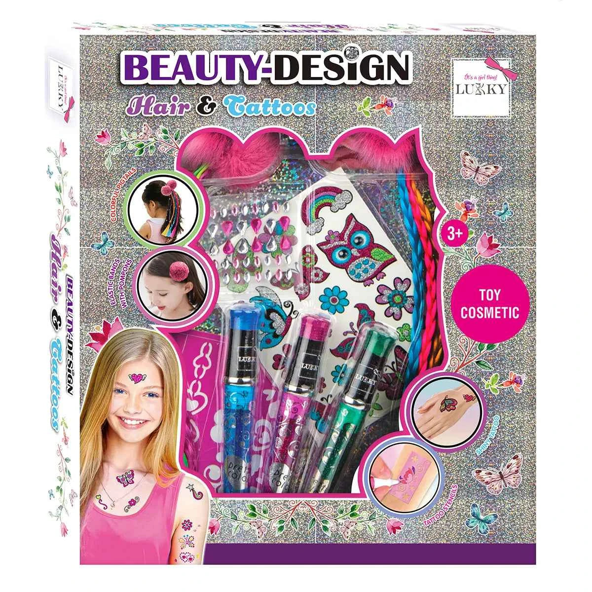 Lukky Set Beauty-Design Hair & Tattoos - Kiddy Zone