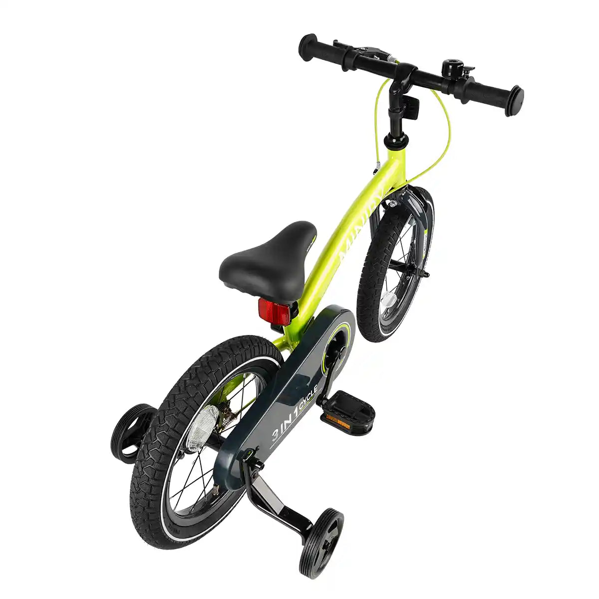 QPLAY MINIBY 3in1 bicycle (14inch) Green - Kiddy Zone