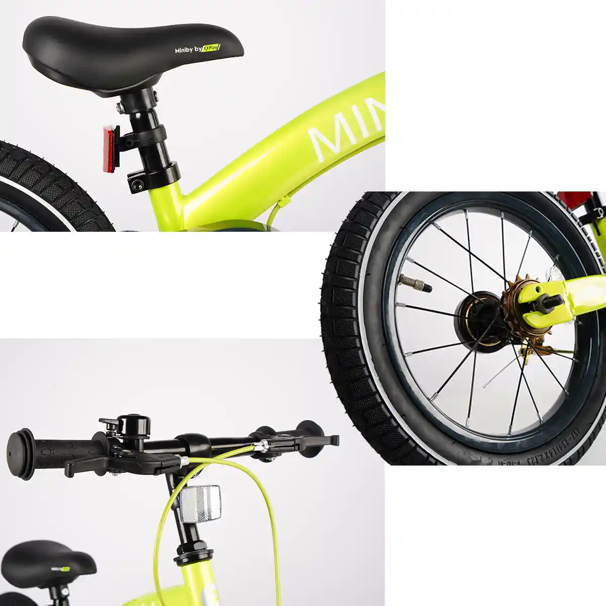 QPLAY MINIBY 3in1 bicycle (14inch) Green - Kiddy Zone