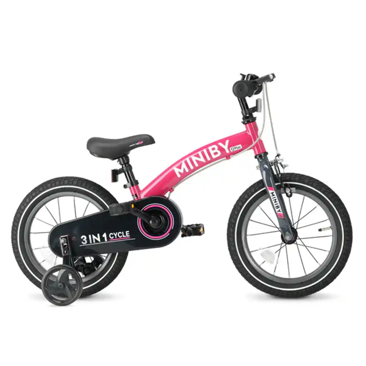 QPLAY MINIBY 3in1 bicycle (14inch) Rose - Kiddy Zone