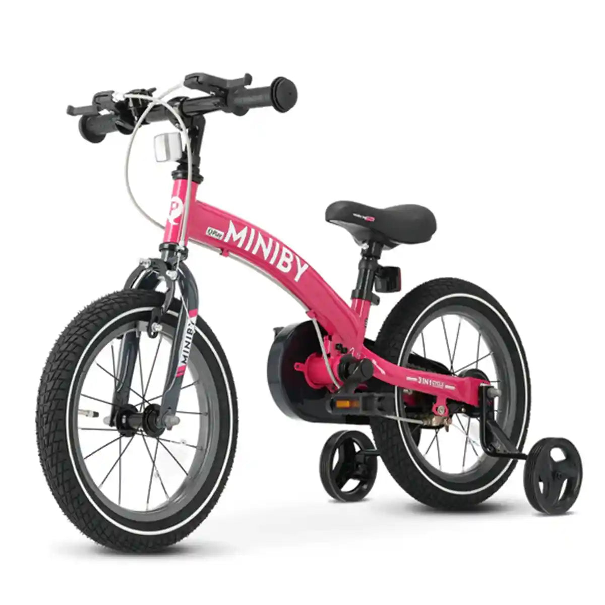 QPLAY MINIBY 3in1 bicycle (14inch) Rose - Kiddy Zone