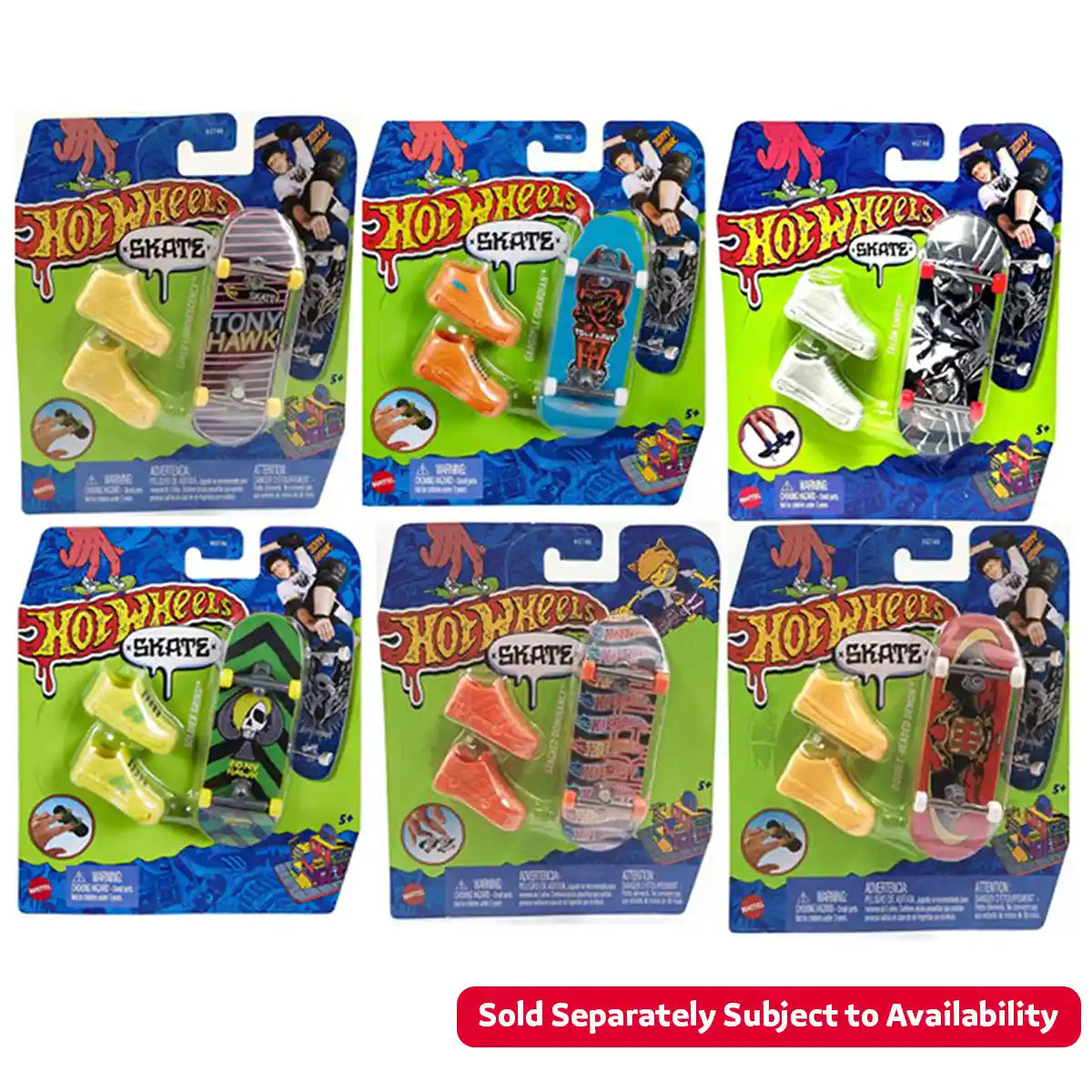 Hot Wheels Fingerboard + Shoe Asst - Kiddy Zone
