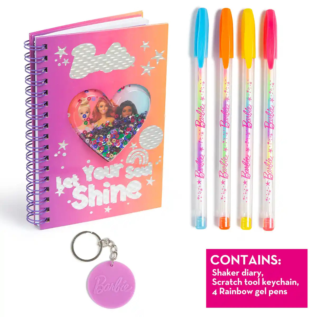 Barbie Shaker Diary Set