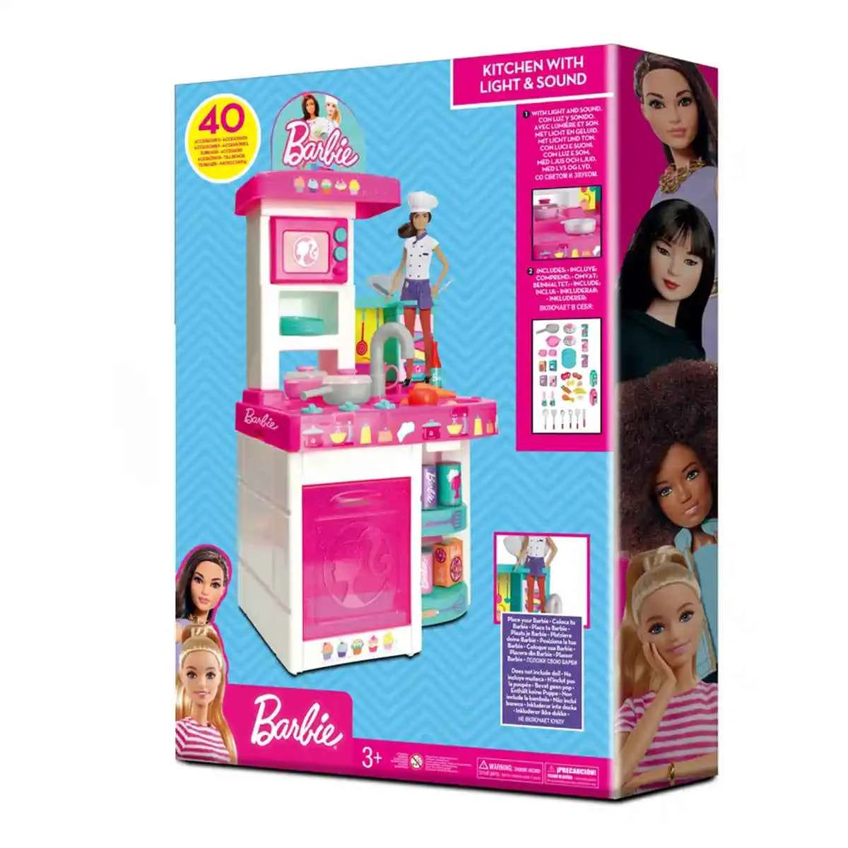 Barbie Kitchen with Light and Sound - Kiddy Zone