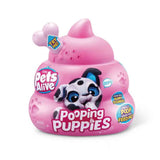PETS ALIVE-POOPING PUPPIES- SERIES 1 INTERACTIVE PLUSH,Bulk,4pcs,No  Inner,STD Color Assortment - Kiddy Zone