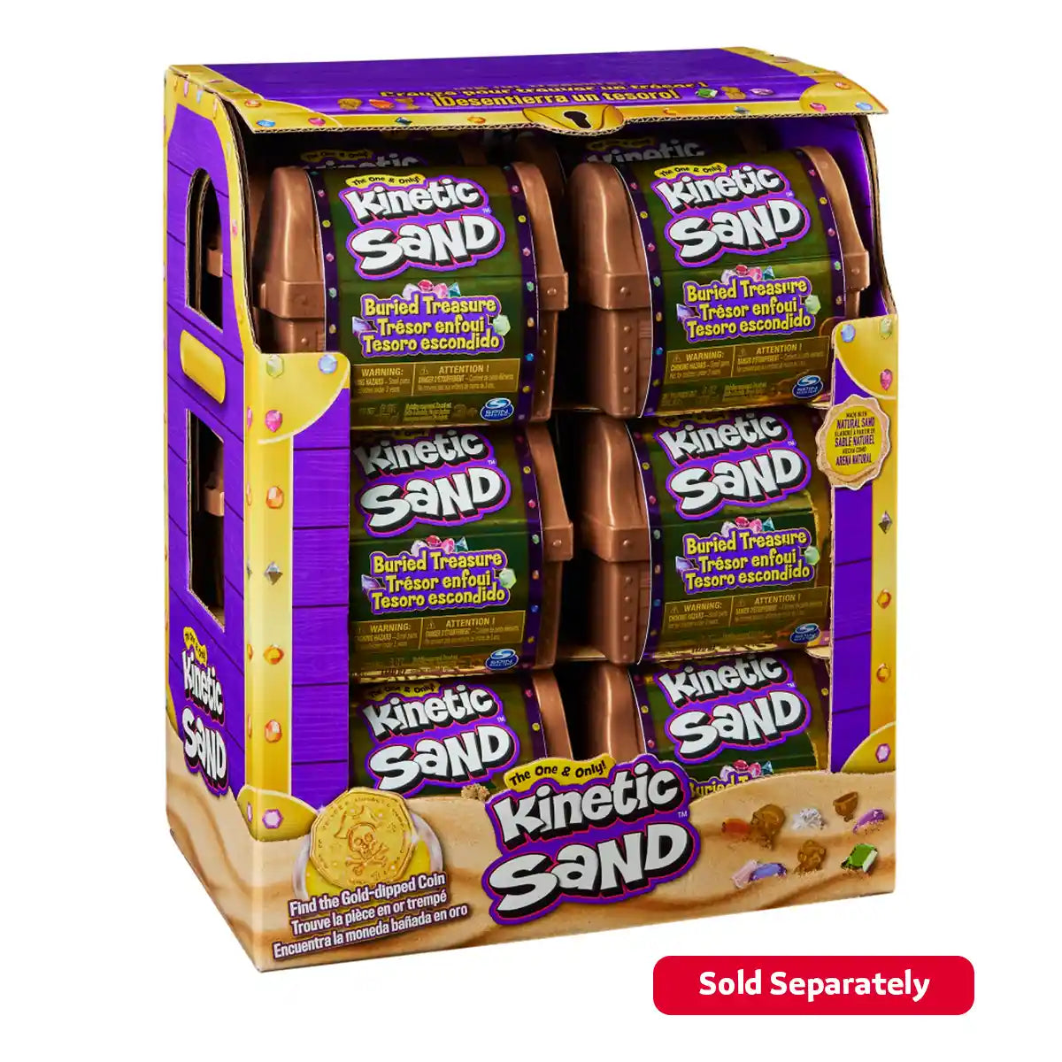 Kinetic Sand Burried Treasure Asst. CDU - Kiddy Zone