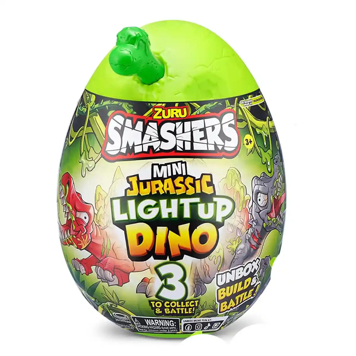 Smashers Jurassic-Series 1 Mini Light-Up Dino PDQ - Kiddy Zone