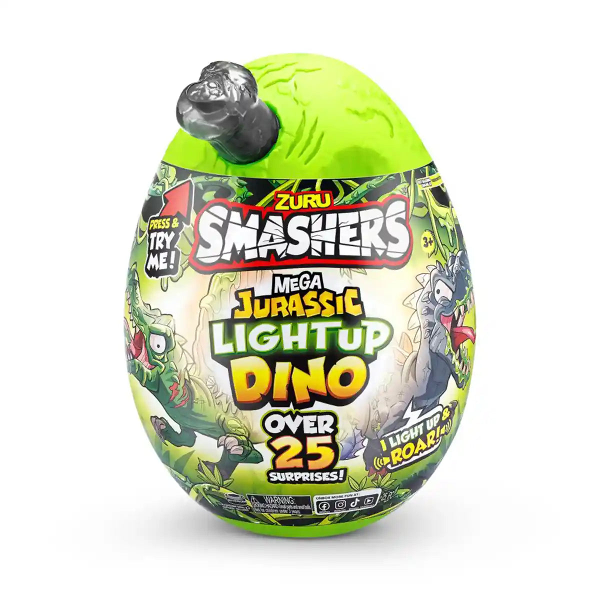 Smashers Jurassic Mega Light-Up Dino (S1) - Kiddy Zone