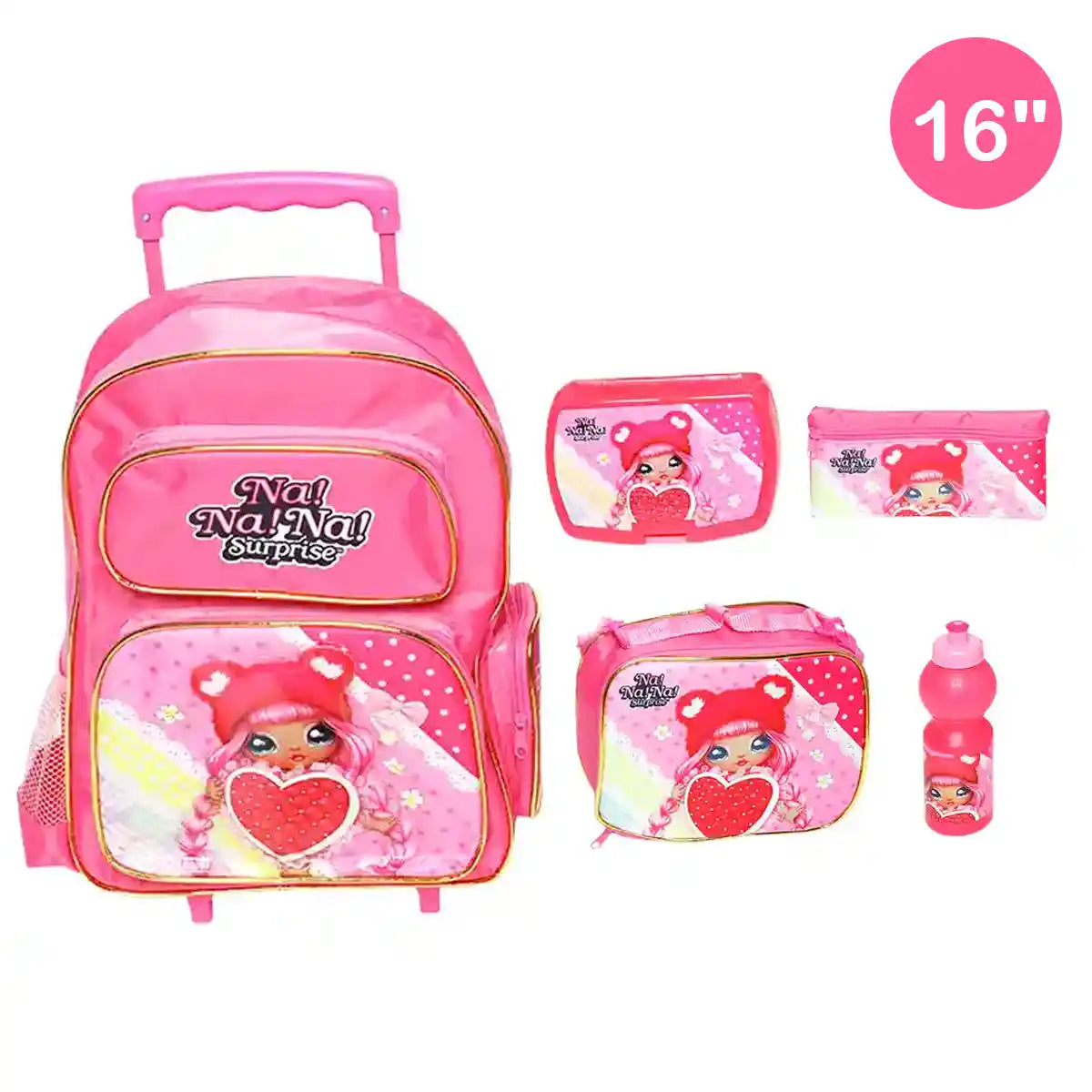 NA!NA!NA! Surprise Value Pack 5 in 1 - 16'' - Multi Pocket - Kiddy Zone