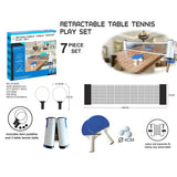 Retractable Table Tennis Play Set 3yrs+