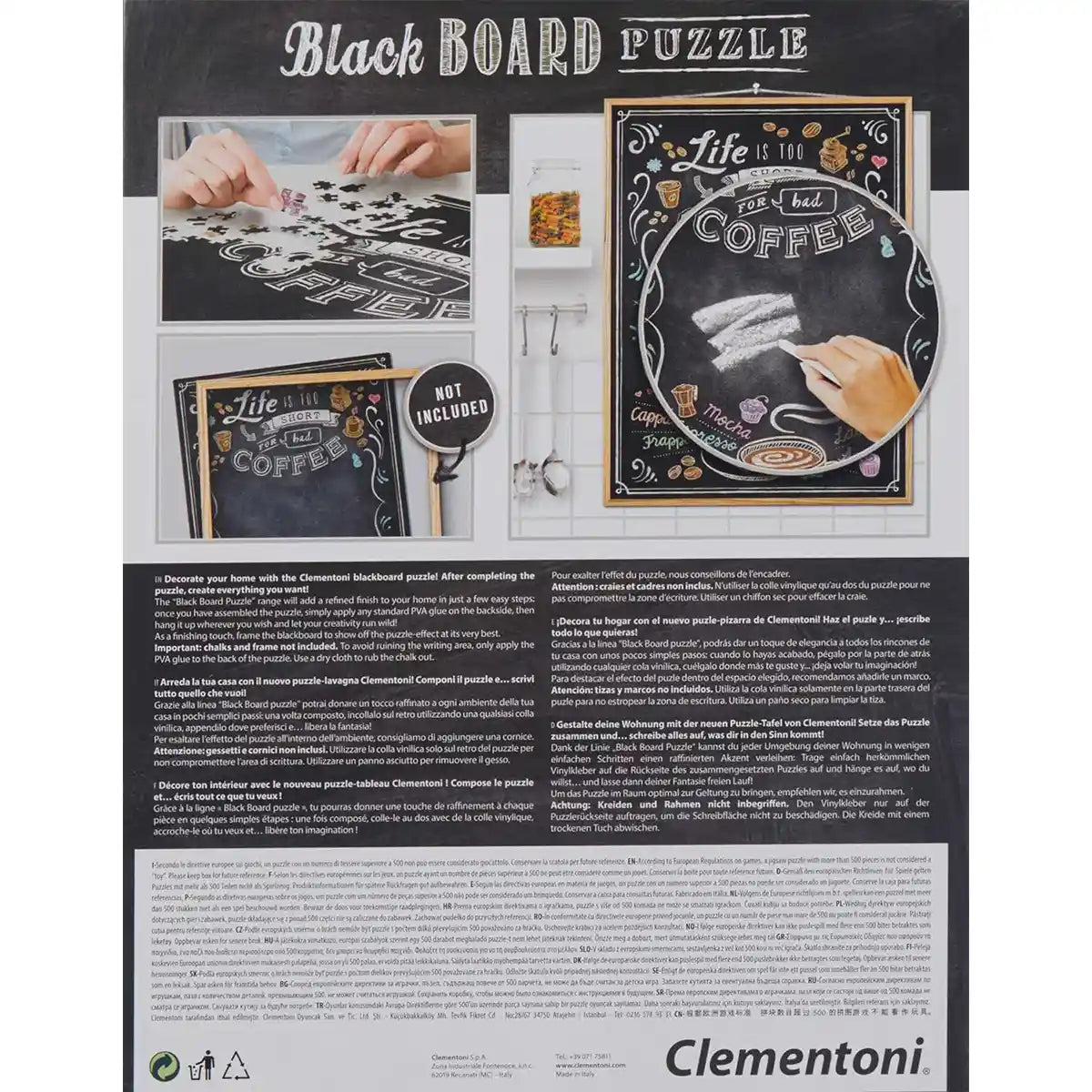 CLEM. PUZZLE BLACKBOARD TRAVEL 1000PCS