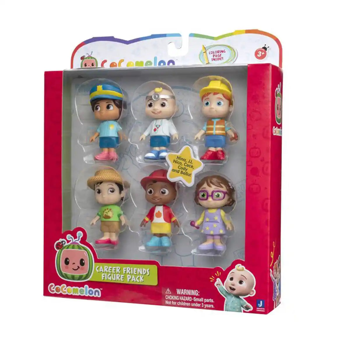 COCOMELON CAREER FRIENDS 6 FIGURE PACK -3yrs+