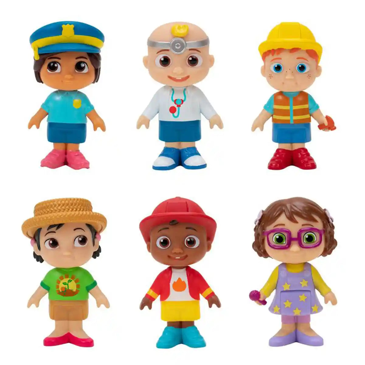 COCOMELON CAREER FRIENDS 6 FIGURE PACK -3yrs+