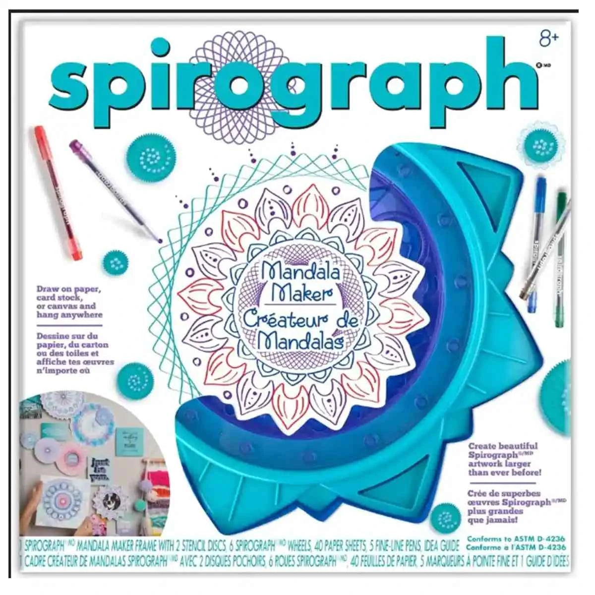 SPIROGRAPH MANDALA (E/F) 6CT - Kiddy Zone