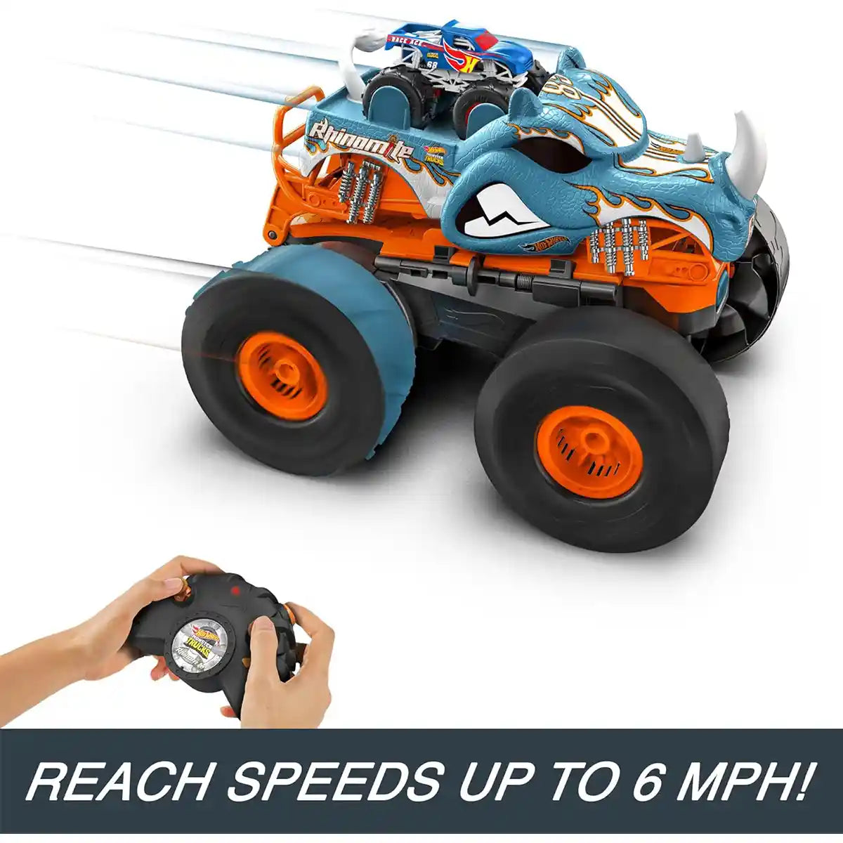 Hot Wheels R/C 1:12 Monster Trucks Transforming Rhinomite