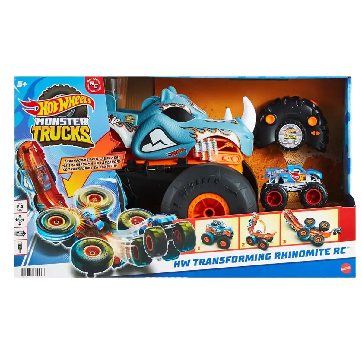 Hot Wheels R/C 1:12 Monster Trucks Transforming Rhinomite