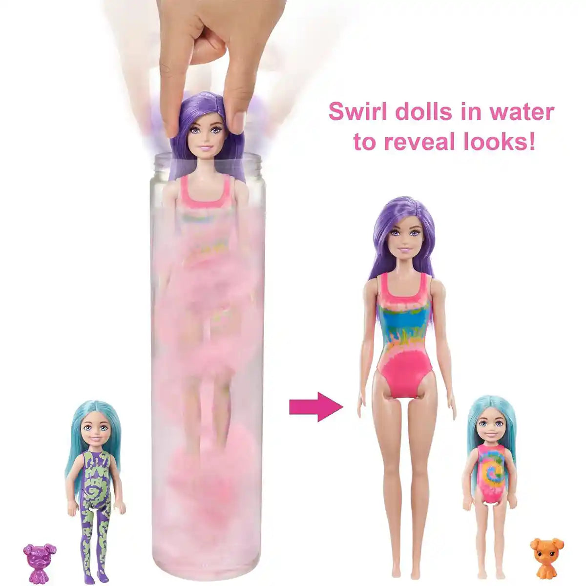 Barbie Color Reveal Tie-Dye Fa