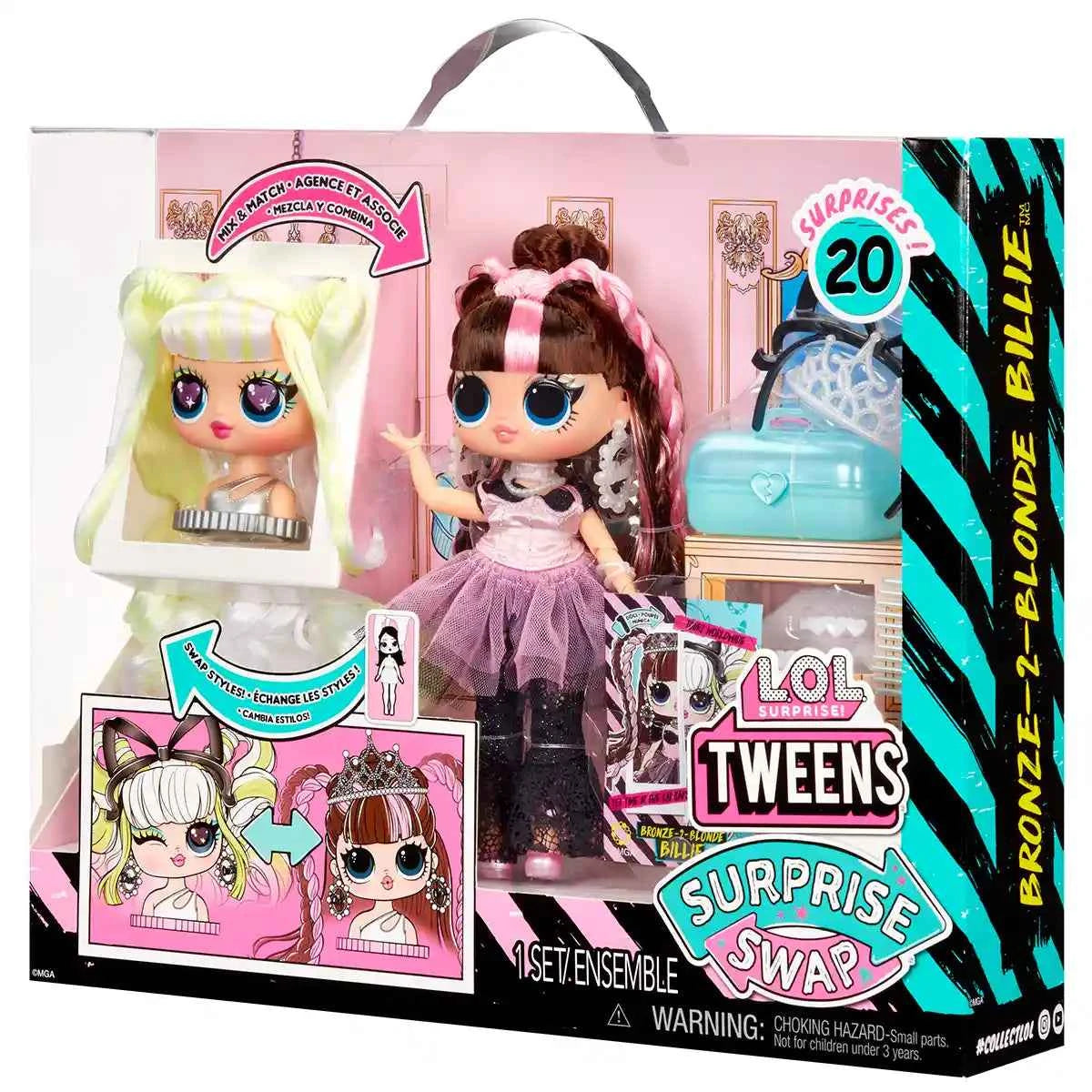L.O.L. Surprise Tweens Surprise Swap Fashion Doll (Bronze-2-Blonde Billie)