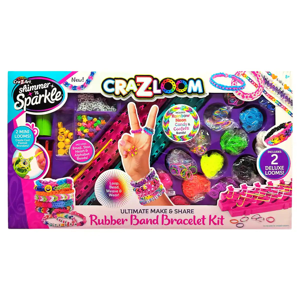 CraZLoom Shimmer n Sparkle Deluxe Rubber Band Case