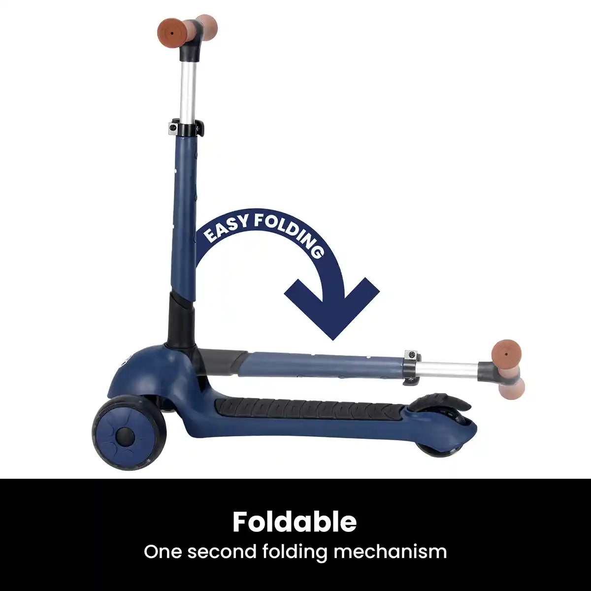 iSporter Pro Scooter With Basket M6 Blue - Kiddy Zone