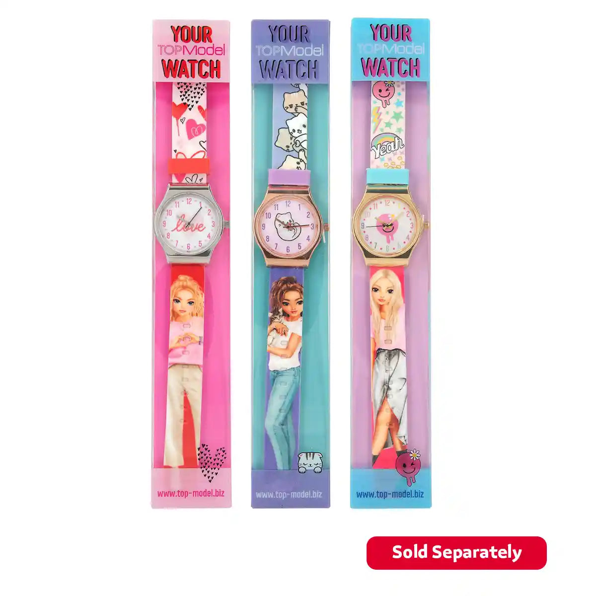 TOPModel Silicone Watch w/ Metal Case