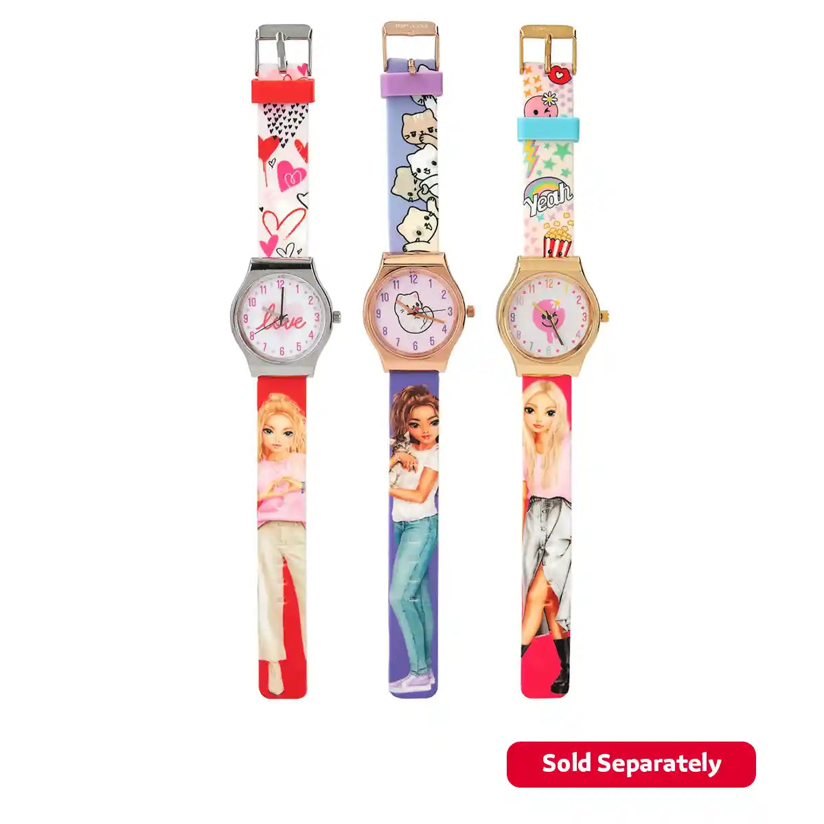 TOPModel Silicone Watch w/ Metal Case