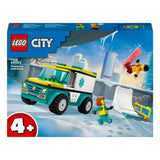 LEGO City Emergency Ambulance and Snowboarder 60403 - Kiddy Zone