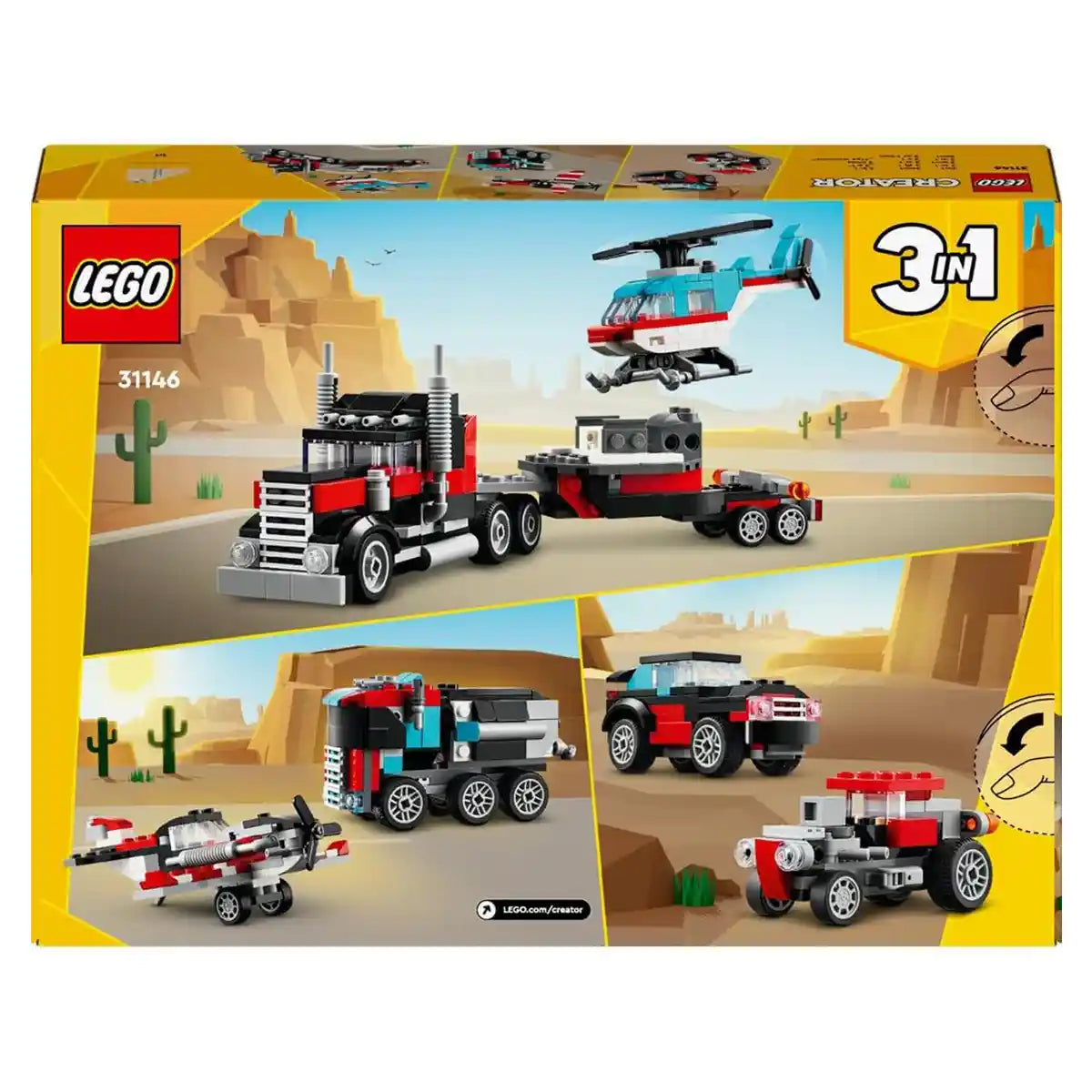 Lego 31146 Flatbed Truck with Helicopter