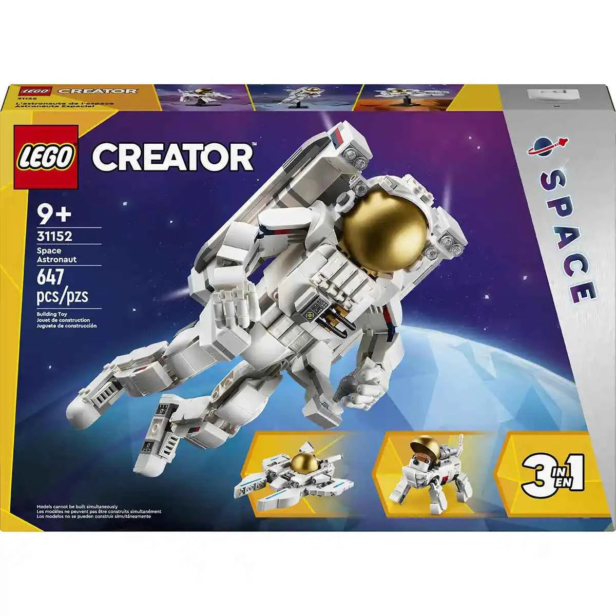 LEGO Creator Space Astronaut 3in1 Toy Set 31152 - Kiddy Zone