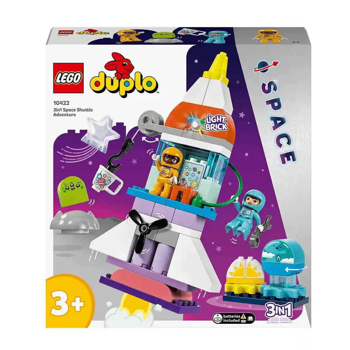 LEGO DUPLO 3in1 Space Shuttle Adventure Toy 10422 - Kiddy Zone