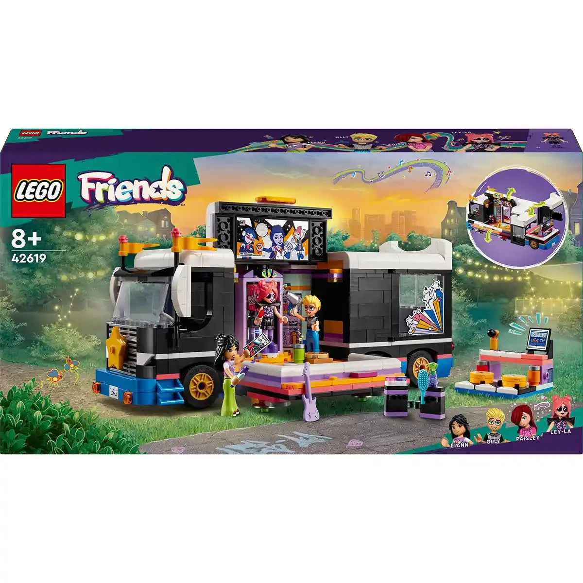 LEGO Friends Pop Star Music Tour Bus Toy 42619 - Kiddy Zone