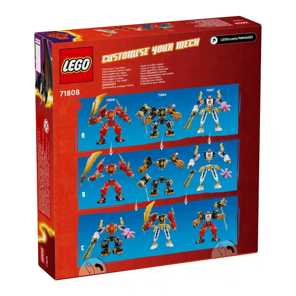 Lego Ninjago Kai’s Elemental Fire Mech Toy 71808