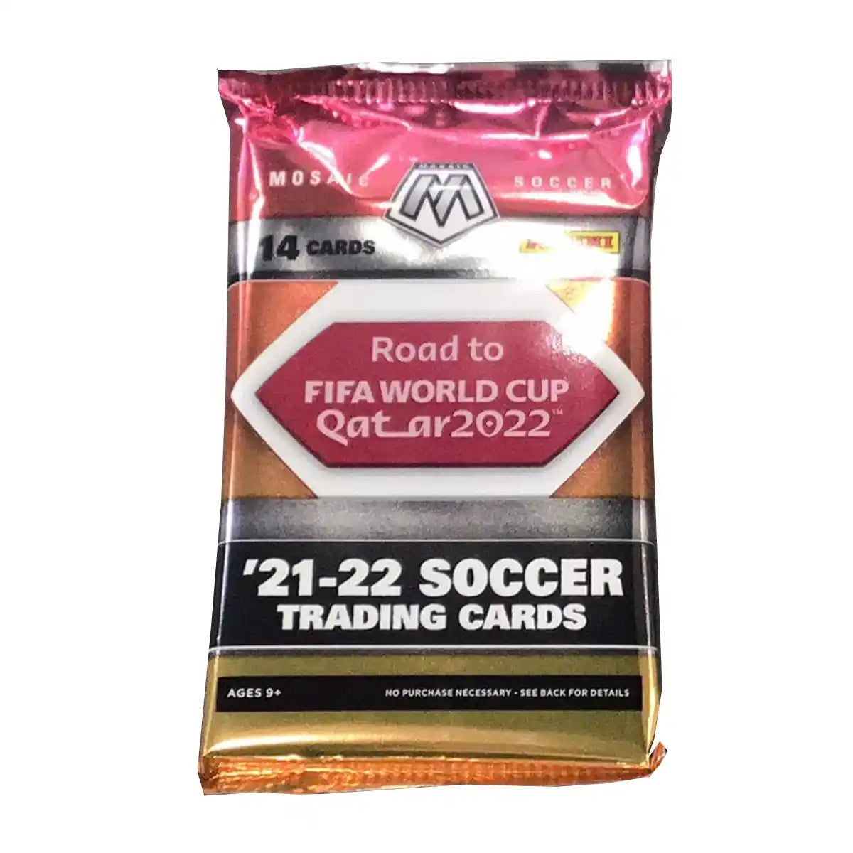 Panini Mosaic Road to FIFA World Cup Qatar 2022 Soccer Look for 10 Mega Box Exclusive Reactive Gold Parallels 2021-2022