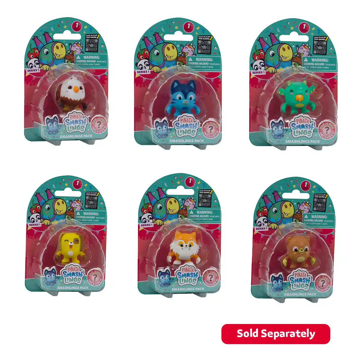 Pinata Smash Fig 3.5cm 1-PK Blister Asst - Kiddy Zone