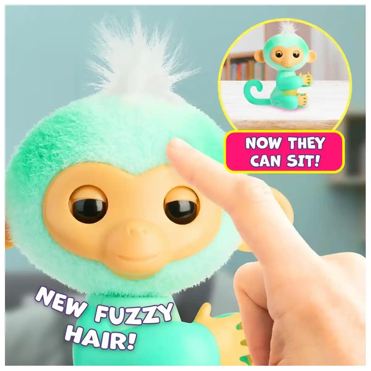 Fingerlings 2.0 Monkey - Teal Ava