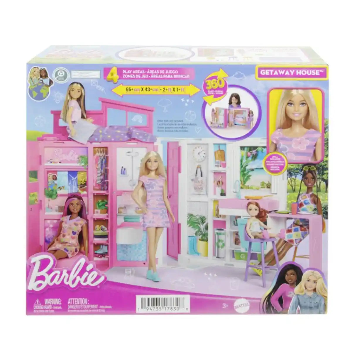 Barbie House with Doll - HRJ77 - Kiddy Zone