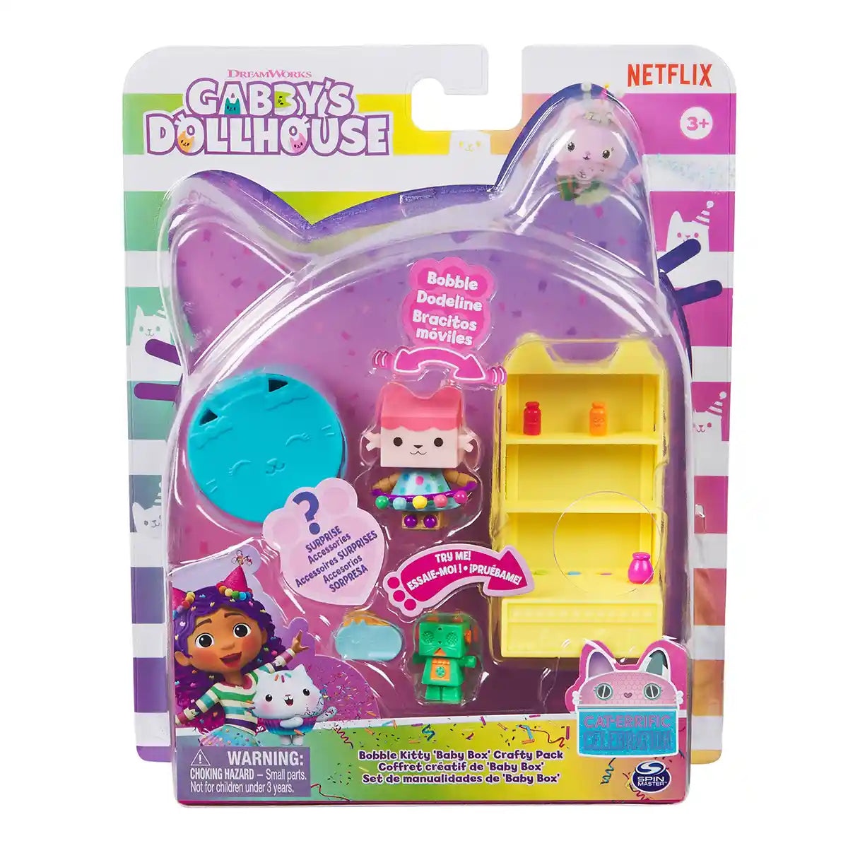 Gabby's DH مجسم Bobble Kitty Baby Crafty Pk