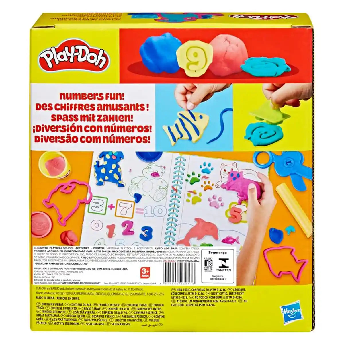 Playdoh School Activities Set, Preschool Toys for Kids 3+, Back to School Classroom Gifts